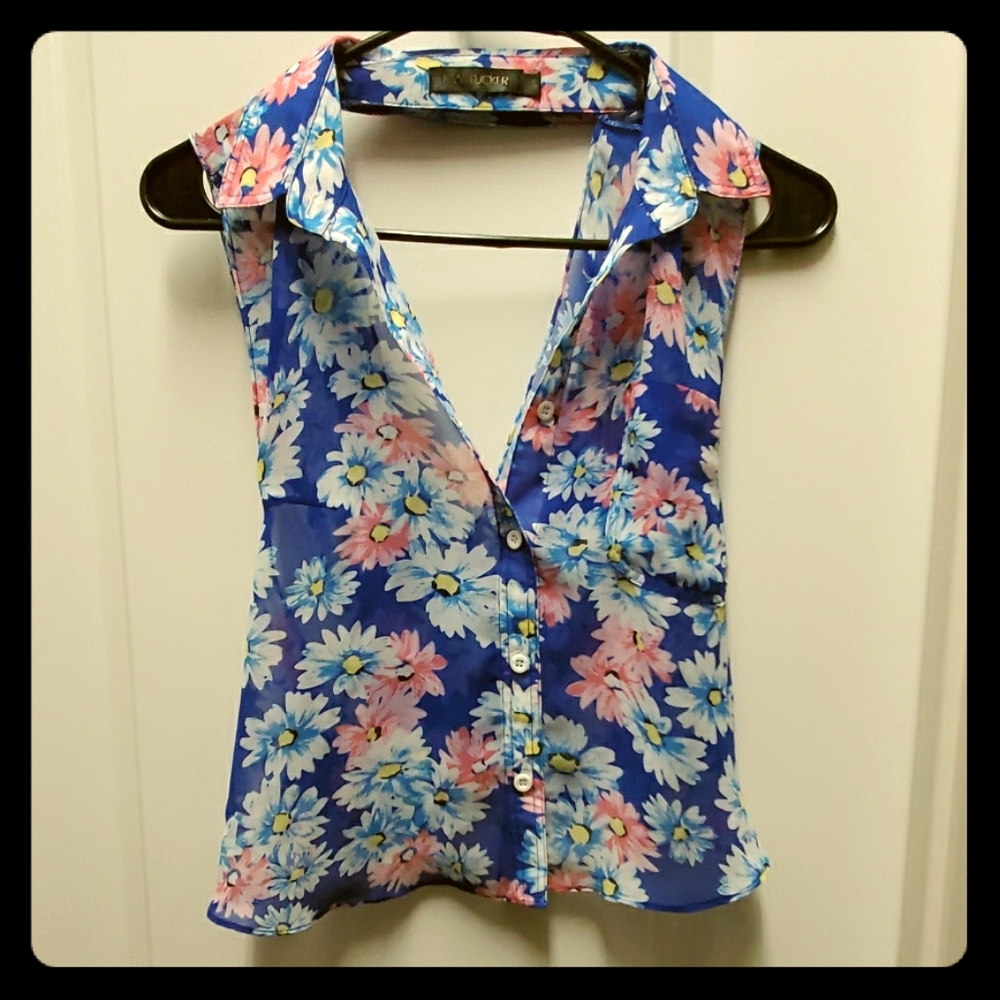 Forever 21 floral crop top